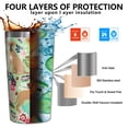 thumbnail image 3 of Boxer Dog and Flower Florals 10oz Tumblers Stainless Steel Tumbler with Lid and Straw,Vacuum Insulated Double Wall Travel Tumbler Cups with Cleaning Brush for Coffee, Tea, 3 of 4