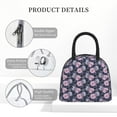 thumbnail image 4 of Rateoe Flowers Pattern Lunch Bag Women, Lunch Box, Lunch Bag, Small Leakproof Lunch Tote Large Capacity Reusable Insulated Cooler Lunch Container, 4 of 6