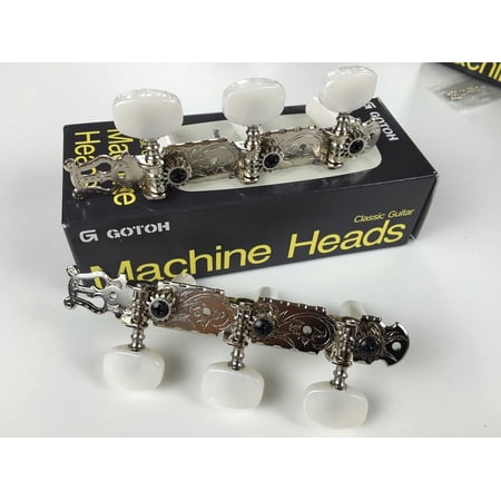 GOTOH 35G450 Silver Classical Guitar Machine Heads Tuners MADE IN JAPAN