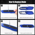 thumbnail image 6 of DIYSELF 2 Pack Utility Knife Box Cutter (Blue), 6 of 6