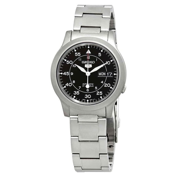 Seiko Men's 5 Automatic SNK809K Silver Stainless-Steel Automatic Watch