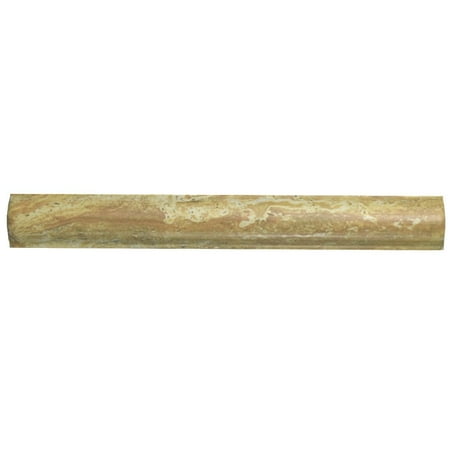 somertile wsp8mmp bordure ceramic pencil wall trim tile, 1" x 8", white/brown