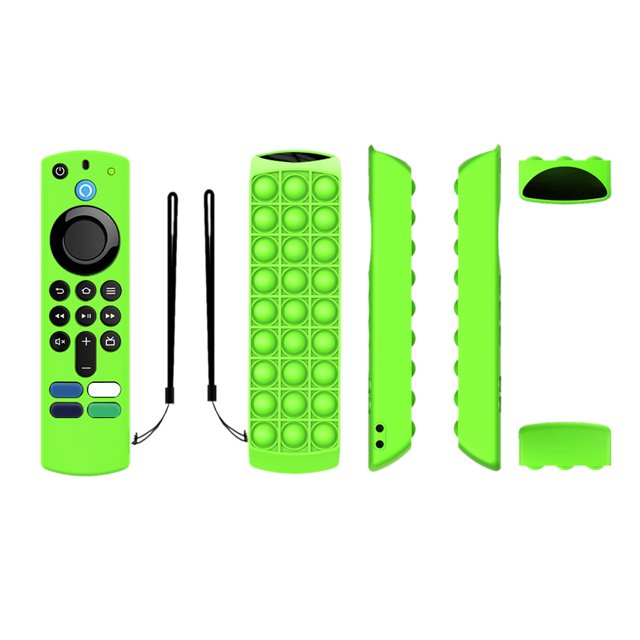 Reemplazo de la cubierta remota para Alexa Voice Remote/TV Stick Funda protectora de silicona de tercera generación