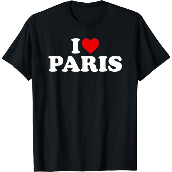 I Love Paris Heart T-Shirt