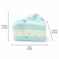 thumbnail image 5 of Simulation Triangle Cheese Shape Squishy for Adults Soft Sensory Gadget Multicolored Realistic Food Office Desk Accessory Pressure Relief Tool 2.8x2.2x1.8 Inch 1 Pack, 5 of 10