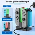 thumbnail image 3 of Base Cargador Led 4 En 1 Compatible Con Controles Joycon De N Switch, 3 of 9