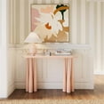 thumbnail image 7 of Pemberly Row Contemporary Peach Rose Steel Glossy Console Table, 7 of 7