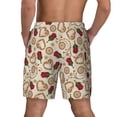 thumbnail image 3 of Kdxio Valentine'S Day Rose Print Men's Swim Trunks with Compression Liner 7 Inch Inseam Quick Dry Swim Shorts, 3 of 7