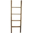 thumbnail image 3 of Ekena Millwork 19"W x 60"H x 3 1/2"D Vintage Farmhouse 4 Rung Ladder, Barnwood Decor Collection, Weathered Brown, 3 of 13