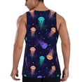 thumbnail image 3 of Gaeub Sea Jellyfish Men's Athletic Tank Top, Workout Sleeveless Shirts, Running Tank Tops for Gym, Running, Training - Small, 3 of 9