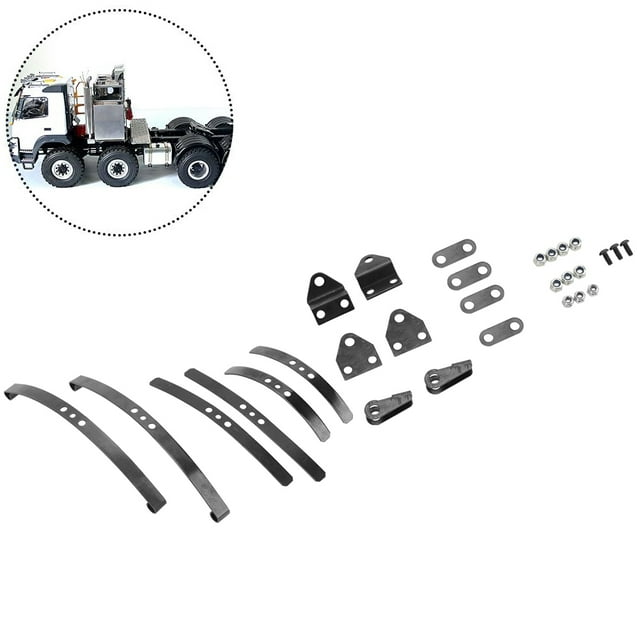 Kit de Ressort de Feuille de Voiture RC, Ensemble de Suspension Type Feuille avant, Haute Résistance pour Camion RC 1/14 Modèle de Voiture RC Véhicules RC Modèle DIY