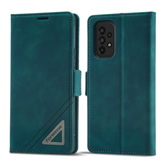 Dteck Wallet Case for Samsung Galaxy A53 5G,Magnetic Protect PU Leather Flip Folio Case with Card Holder [Durable TPU Shockproof Interior Case] Kickstand Cover for Samsung Galaxy A53 5G, Green
