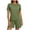 Army Green-shirts for women, variant on Women's Casual Sets 2 Piece Outfits Short Sleeve Crewneck T Shirts and Bermuda Shorts Set Vacation Clothes