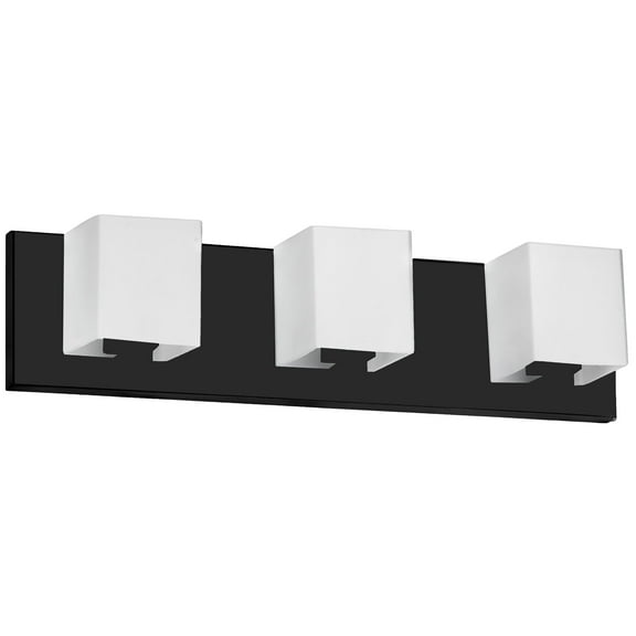 V1230-3W-MB Dainolite Verona - 3 Light Bath Vanity In Modern Style-4.5 Inches Tall and 19 Inches Wide-Matte Black Finish