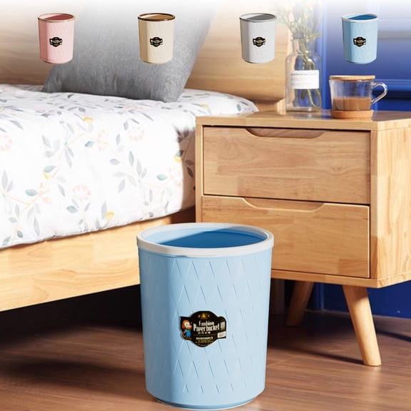 kkbbma under $5 Small Trash Bucket - Trash Can Wastebasket Household Kitchen Large Plastic Basket Bedroom Bathroom Classification Small Trash Bucket 9 L