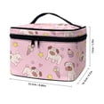 thumbnail image 6 of HELLHERO Puppy Ice Cream Pattern Multipurpose Cosmetic Bag with Brush Slots Polyester Lightweitht Zipper, 6 of 6