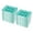 Green, variant on Sterilite Divided Case Stackable Plastic Small Storage Lidded Container, 12 Pack