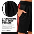thumbnail image 6 of Brooklyn Vertical Men's 5-Pack Athletic Basketball Shorts with Pockets and Drawstring Closure, 6 of 7
