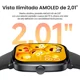 thumbnail image 4 of Haylou Rs5 Smartwatch 2.01 Pantalla Amoled Hd Llamada Bluetooth Asistente De Voz Reloj Inteligente Deportivo Con Función De Sos Resistente Al Agua Y Con Dos Correas, Ls19, Plateado, 4 of 8