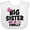 AA-White, variant on Inktastic Big Sister Finally with Bow and Arrow Girls Baby Bib