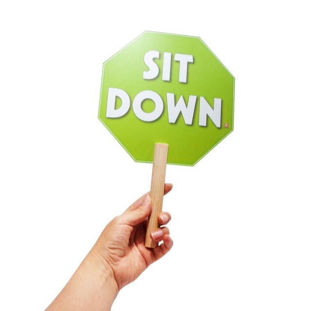 Sign Sit Down With Handle 30 X 19.5 Cm Educatodo J-0207