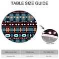 thumbnail image 6 of Blue and Orange Geometric Boho Pattern Round Fitted Tablecloth with Elastic Edge,Dining Table Cover Waterproof,Outdoor Round Tablecloth for Camping,Dining,Indoor and Outdoor, 6 of 7