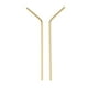 thumbnail image 3 of 10 piezas de reutilizables de material acero inoxidable de metal curvo dorado, 3 of 9