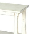 thumbnail image 3 of Rena Side End Table- Scallop Trim- 28 Inch Distressed White Mahogany, 3 of 5