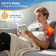 thumbnail image 4 of Flaremore Heated Shoulder Brace Wrap,Electric Shoulder Heating Pad Massager ,Rechargeable Cordless Shoulder Massager with 5 Heat Levels & 4 Motors for Men Women,Heated Shoulder Massage for Relax,Gray, 4 of 9