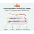 thumbnail image 3 of SGI Microfiber Comforter Set Super King Plus Size Peach Two Tone Style 3 PC, 3 of 5