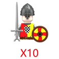 thumbnail image 1 of Bloques de construcción militares Inglaterra Medieval guerras civiles de las rosas Castillo ciencia ficción figuras de soldados juguetes regalos armas, 1 of 4