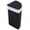 Black, variant on Corner Bamboo Laundry Hamper with Lid and Removable Liner, Washing Clothes Basket Storage Bin with Handle, Suitable for Bedroom, Bathroom, Laundry, Bamboo