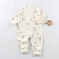 thumbnail image 2 of Baby Boy Girl Bubble Romper for 12-18 Months Infant Baby Long Sleeved Bodysuits Newborn Clothes Boys And Girls Underwear Pajamas Rompers And Home Clothes, 2 of 7