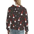 thumbnail image 7 of Uemuo Cute Christmas Gnomes Pattern Women's Hoodie with Eye-catching Drawstrings- Casual Pullover Hoodie with Kangaroo Pocket, Stylish Hooded Sweatshirt-XX-Large, 7 of 7