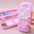 thumbnail image 1 of Estuche de lápices de unicornio Kawaii, Estuche de papelería para bolígrafos Trousse Scolaire 3D, Estuche de lápices para útiles escolares, lindo Estuche para lápices, 1 of 4