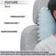 thumbnail image 2 of Almohada para Cabeza de Automóvil Ergonomica y Cómoda Soporte para el Cuello Azul 2 Pcs, 2 of 7