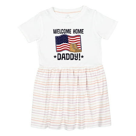 

Inktastic Military Daddy Welcome Home Girls Toddler Dress