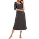 thumbnail image 4 of Vestido de tumbona para mujer con bolsillos, mangas 3/4, camisones sueltos, pijamas para descan Irfora Vestido, 4 of 7
