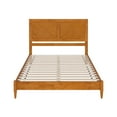 thumbnail image 6 of AFI Berkshire Queen Solid Wood Low Profile Platform Bed, Light Toffee, 6 of 9