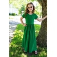 thumbnail image 3 of Arshiner Girls Maxi Dress Long/Short Sleeve Casual Holiday Dress with Pockets, 3 of 6