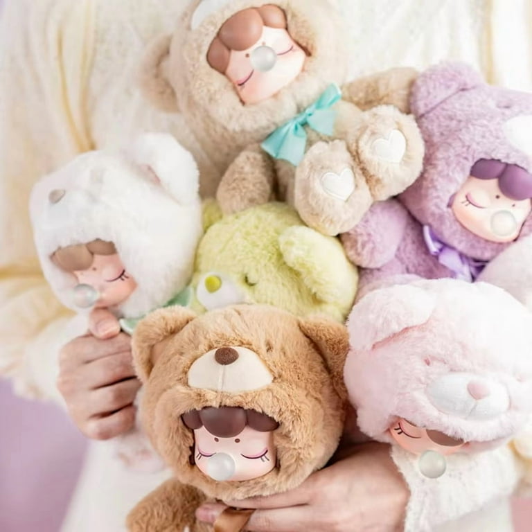 Rolife Nanci Chocolate Colorful Plush Bear 6Pcs Series Blind Box