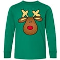 thumbnail image 3 of Inktastic Rudolph the Red Nose Reindeer Long Sleeve Youth T-Shirt, 3 of 5