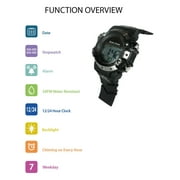 George Mens Solar Digital Wristwatch Plastic Strap