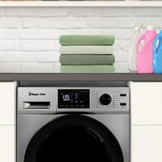 Magic Chef 2.7 cu. ft. All-in-One Washer and Dryer Combo in Silver in Silver