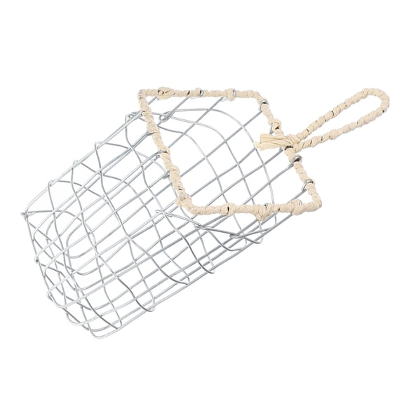 OULII Wire Storage Basket with Handle for Wall Hanging and Organizing Fruits Bread Snacks