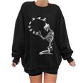 thumbnail image 1 of Blusa holgada de manga larga con estampado de Acción de Gracias a la moda para mujer, suéter informal con cuello redondo, Tops, sudadera Fridja fjkfkj6724, 1 of 4