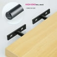 thumbnail image 2 of 4pcs Floating Shelf Bracket Hidden Bracket Wall Mounted Bracket Invisible Nail Fixed Bracket Partition Hidden Shelf Bracket, 2 of 6