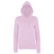 thumbnail image 1 of AWDis - Sudadera con capucha modelo College para mujer (Rosa pálido), 1 of 2
