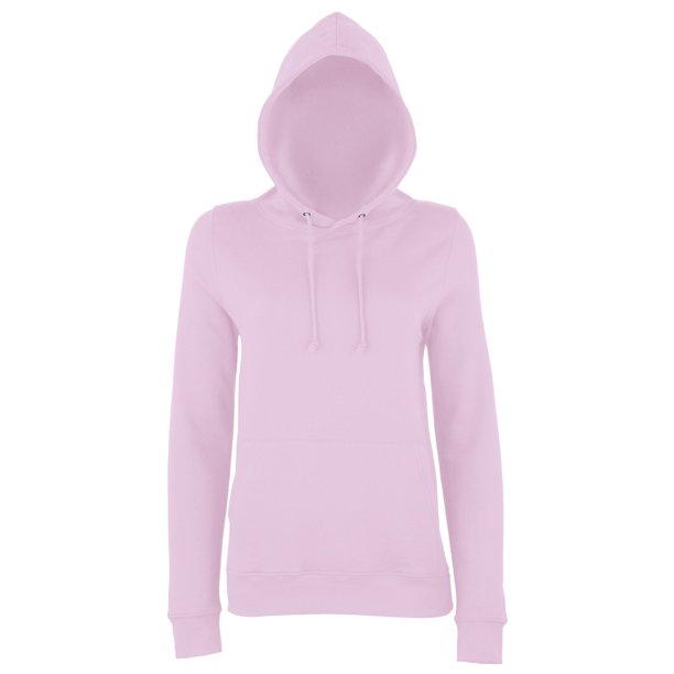 AWDis - Sudadera con capucha modelo College para mujer (Rosa pálido)