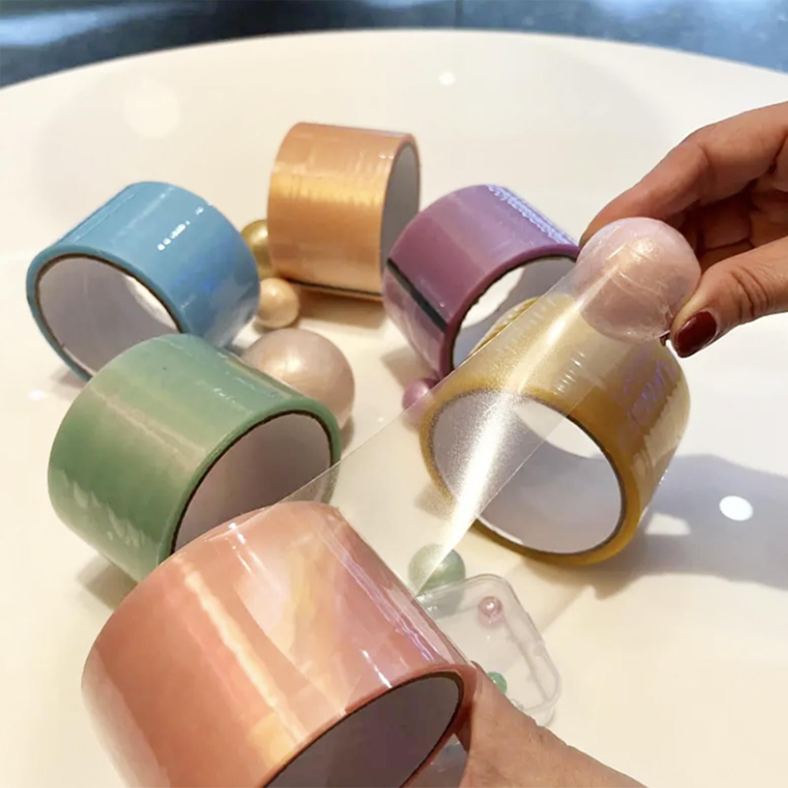 FVDPWYE 6Pcs Sticky Ball Tape Colored Tapes Bulk Colorful Funny Decorative Game Relaxing